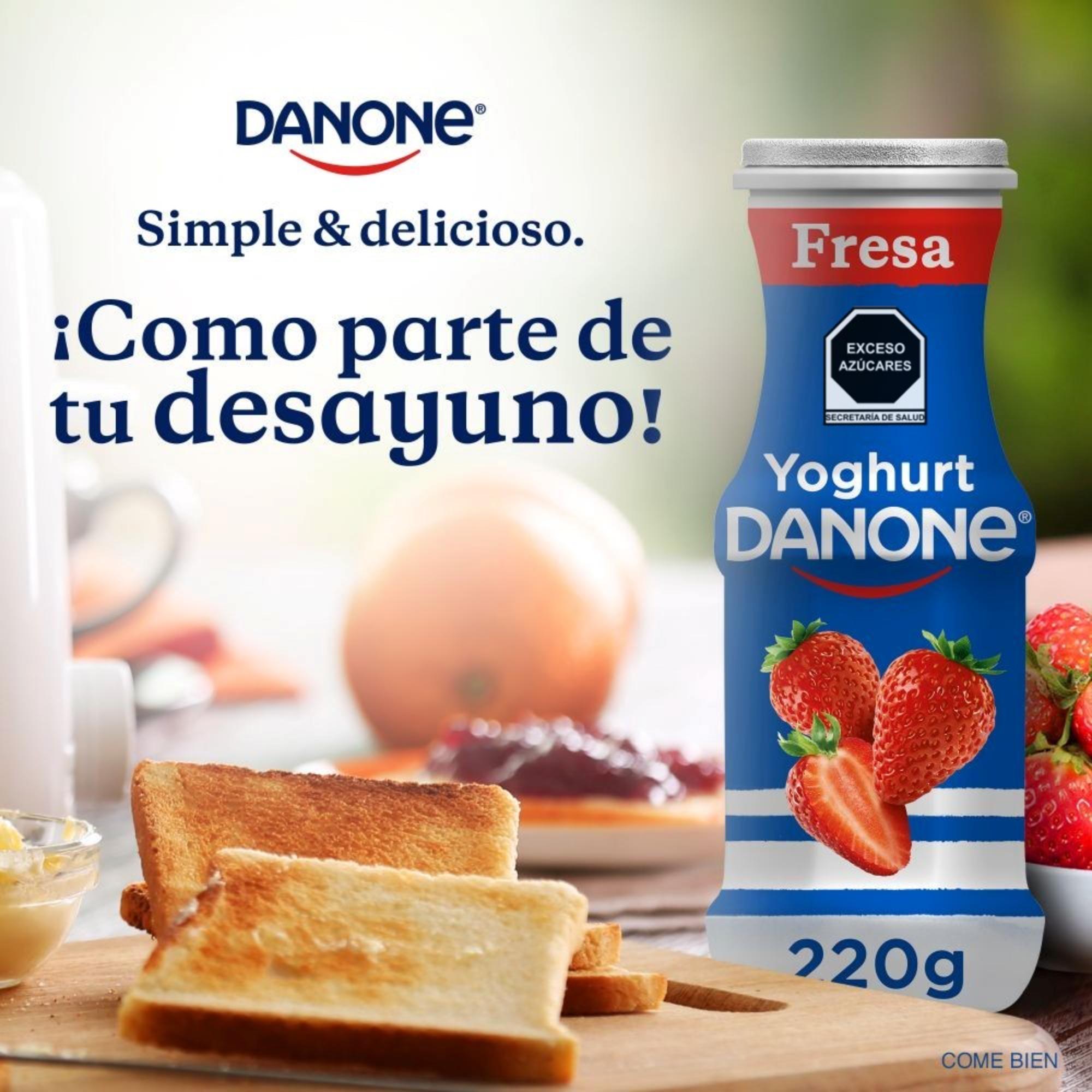 Yoghurt Danone Bebible Sabor Fresa 6x220g C/u