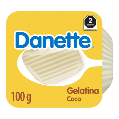 Gelatina De Leche Sabor Coco Danette 100.0 Gr