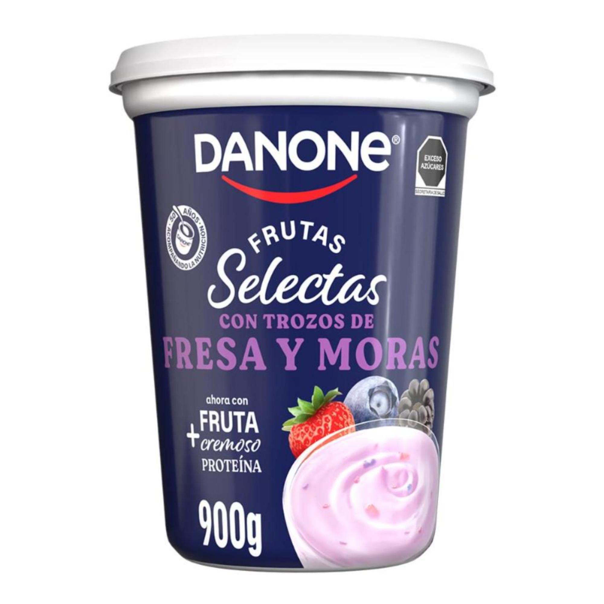 Yoghurt Frutas Fresa Mora Danone 900.0 Gr