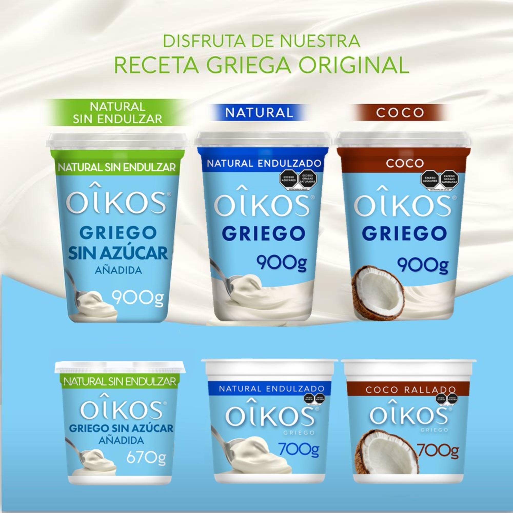 Yoghurt Griego Oikos Natural Sin Endulzar 900g