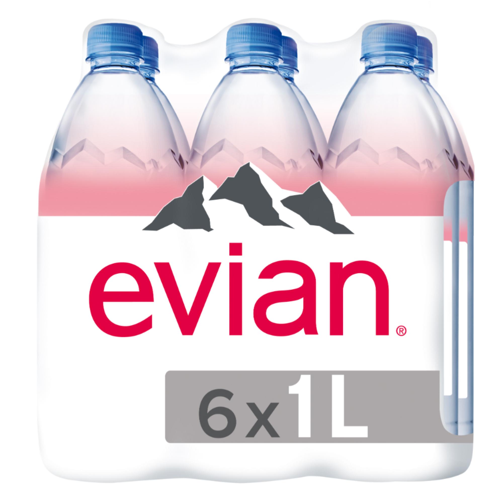 Agua Mineral Evian Natural 6x1l C/u Pet