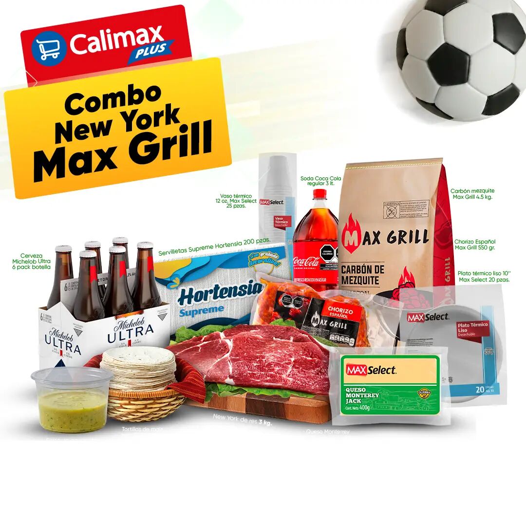 Combo Asada New York Max Grill 1.0 Pza