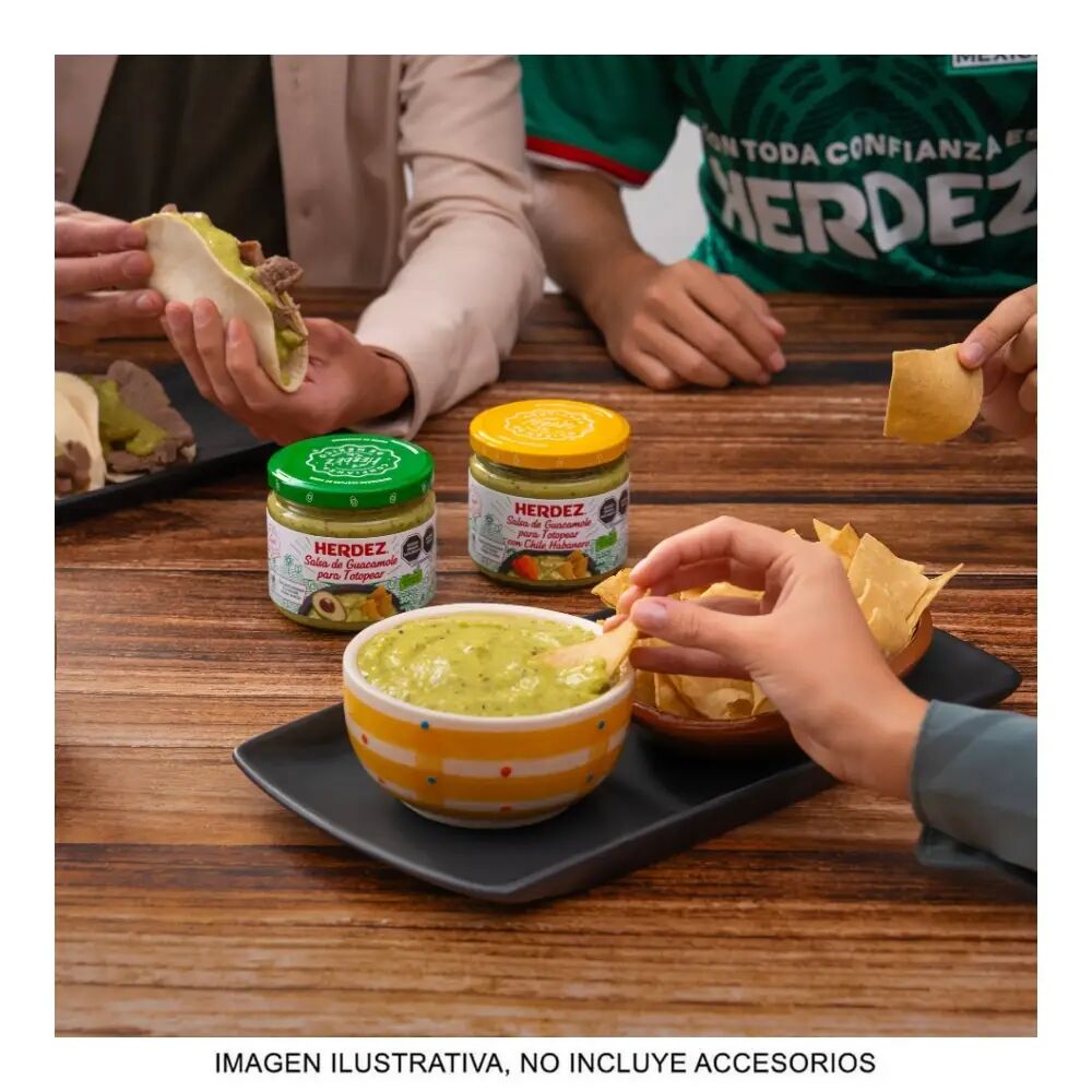 Salsa De Guacamole Habanero Herdez Para Totopear 300g