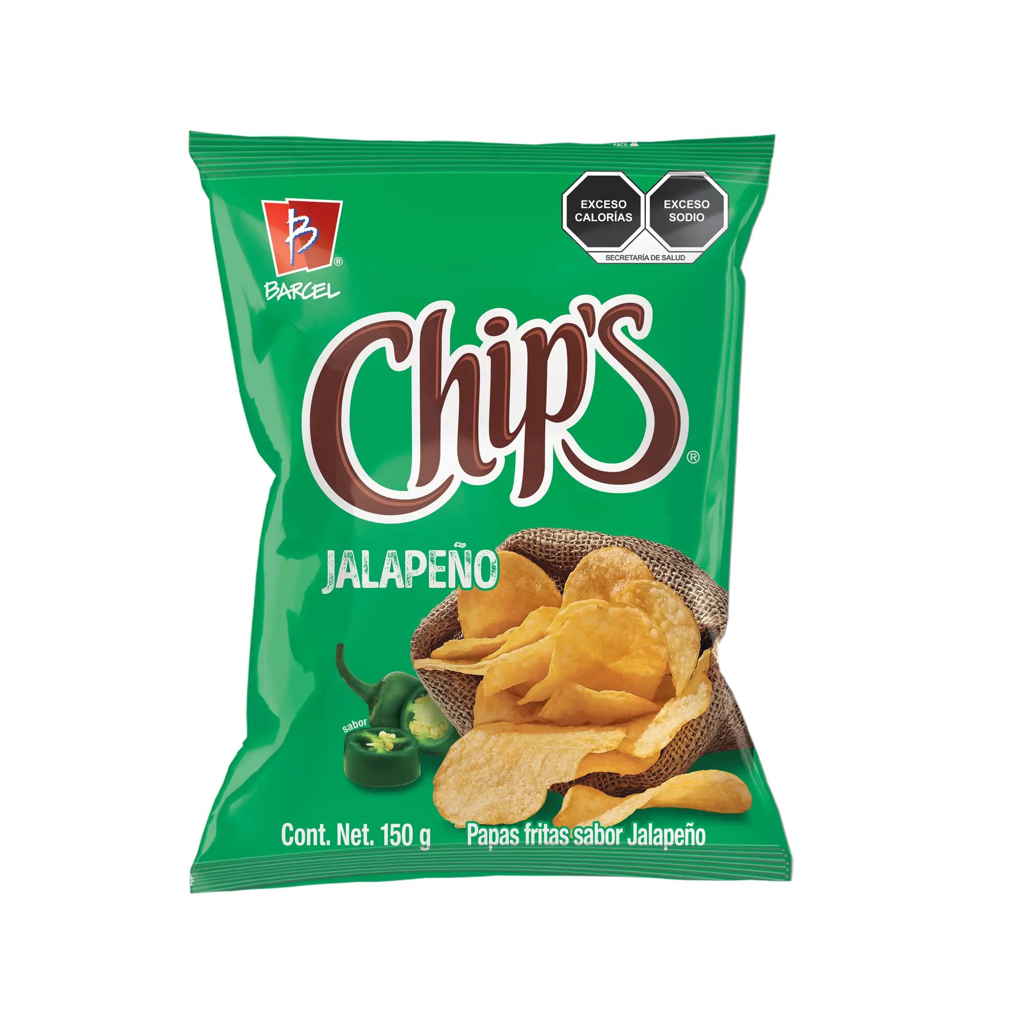 Chips Jalapeño Barcel 150 G