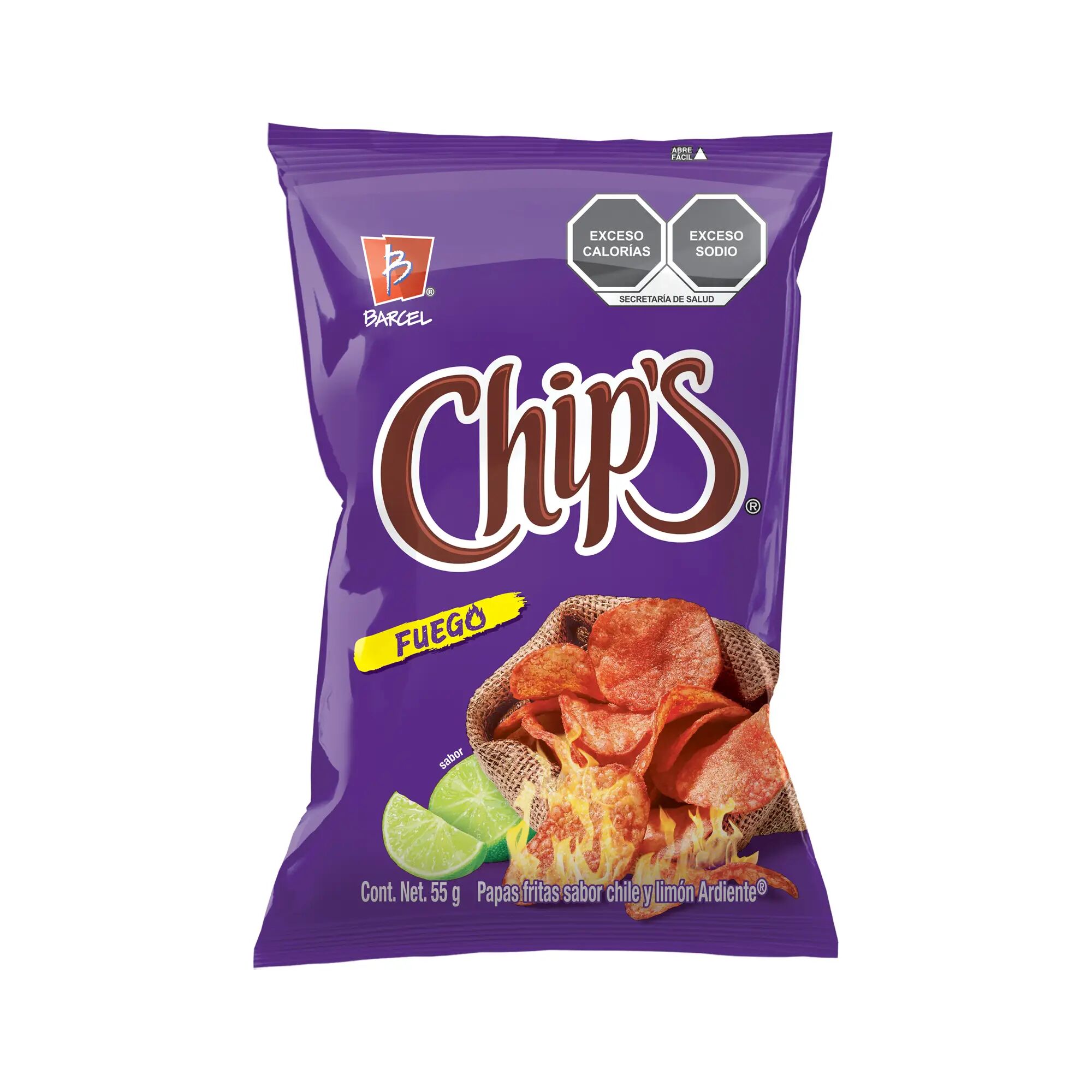 Chips Fuego Barcel 55 Gr