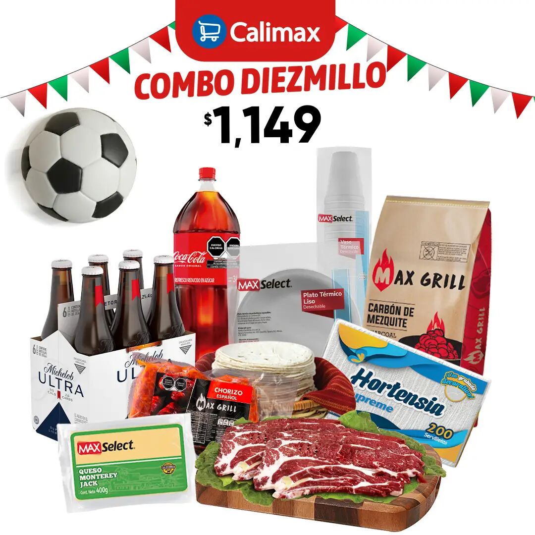 Combo Asada Diezmillo Max Grill