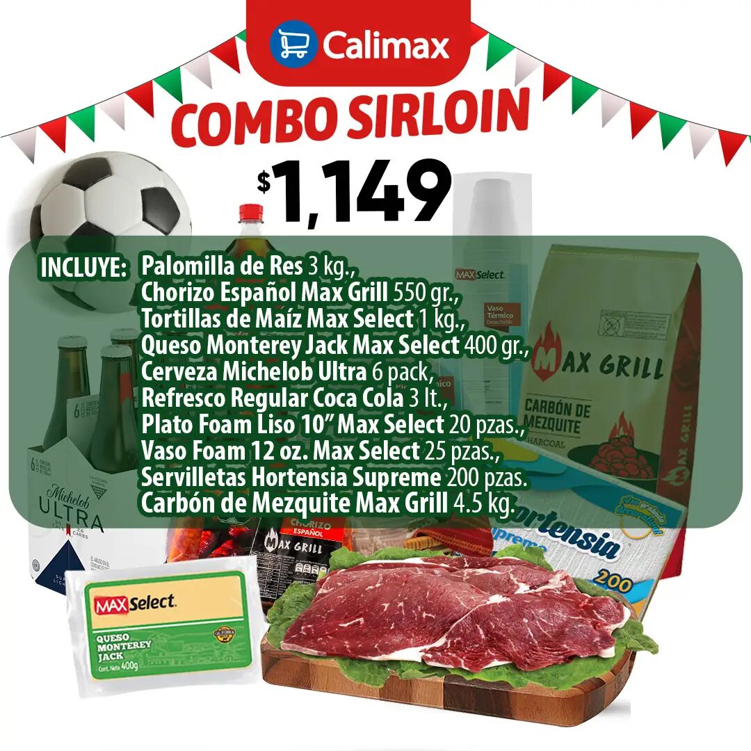 Combo Asada Sirloin Max Grill