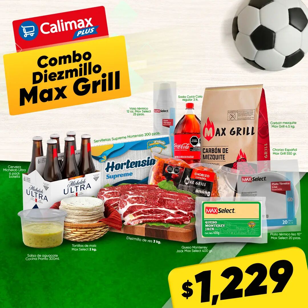 Combo Asada Alto Max Grill