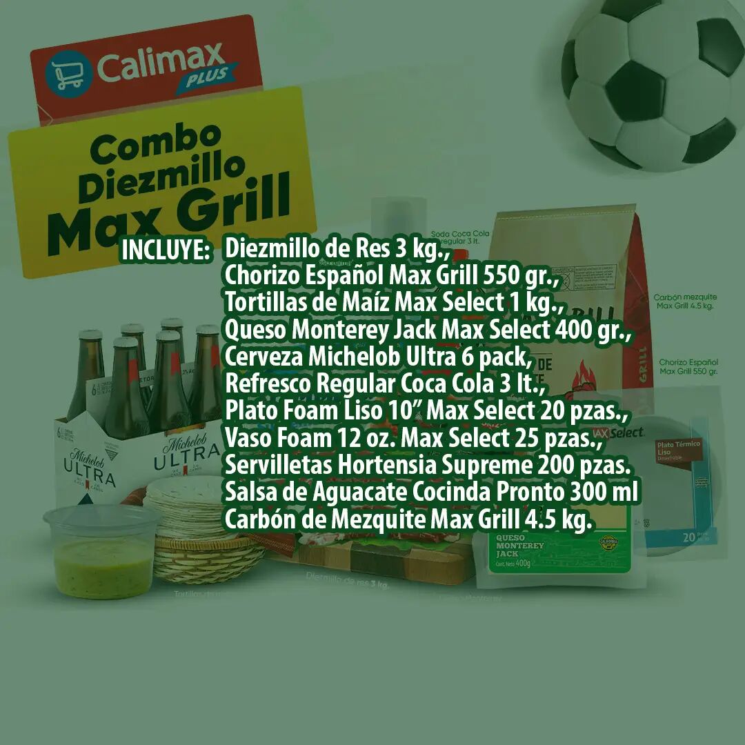 Combo Asada Alto Max Grill