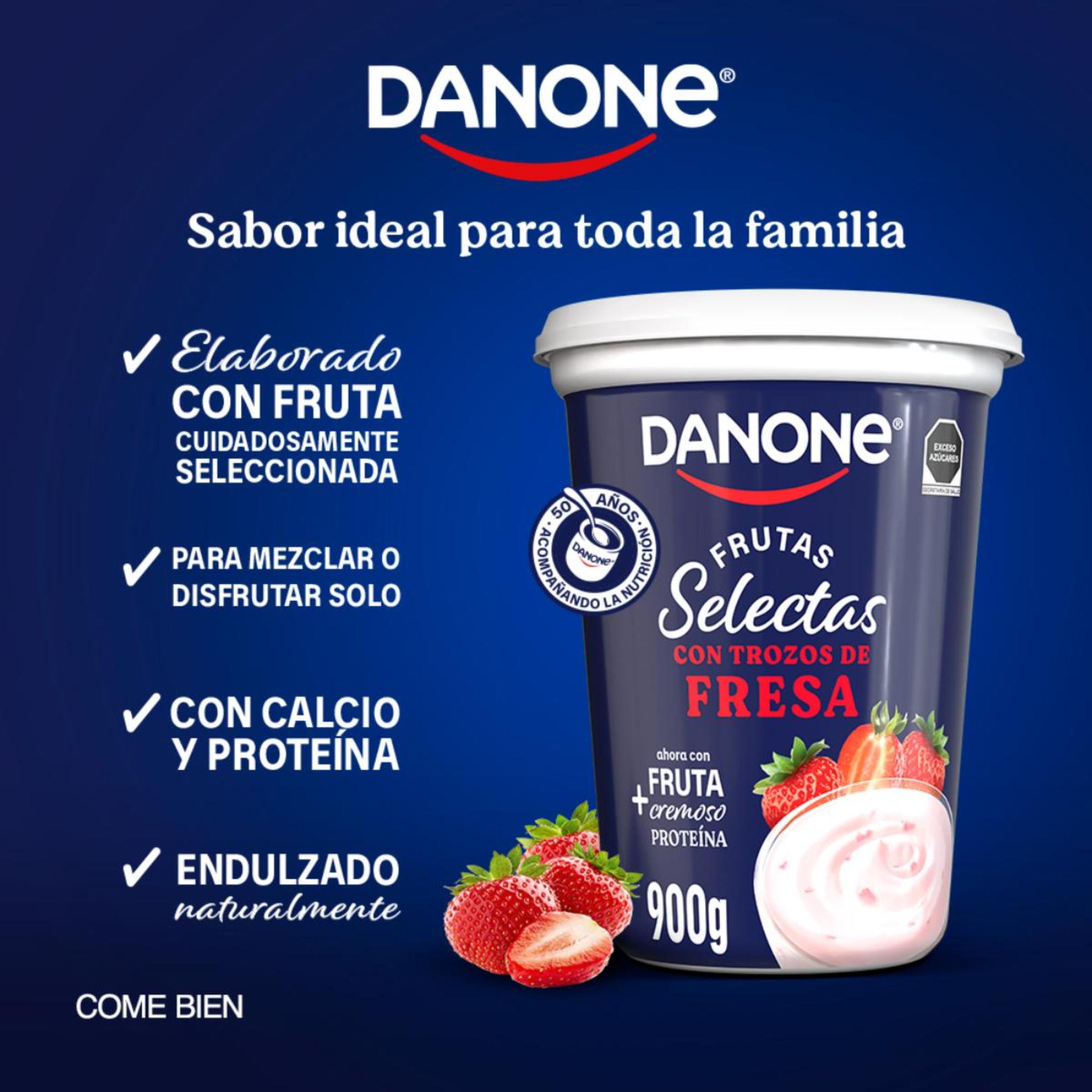 Yoghurt Frutas Fresa Danone 900gr
