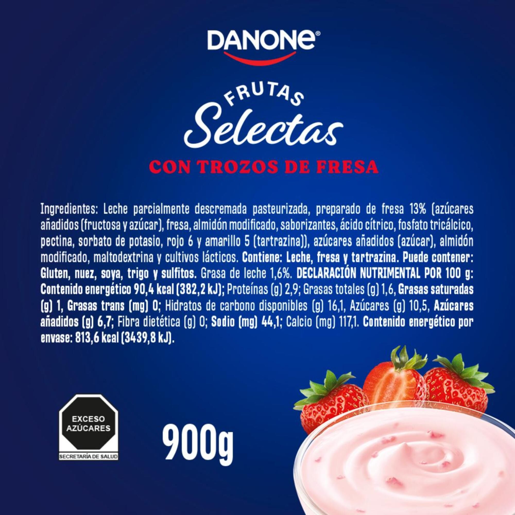 Yoghurt Frutas Fresa Danone 900gr