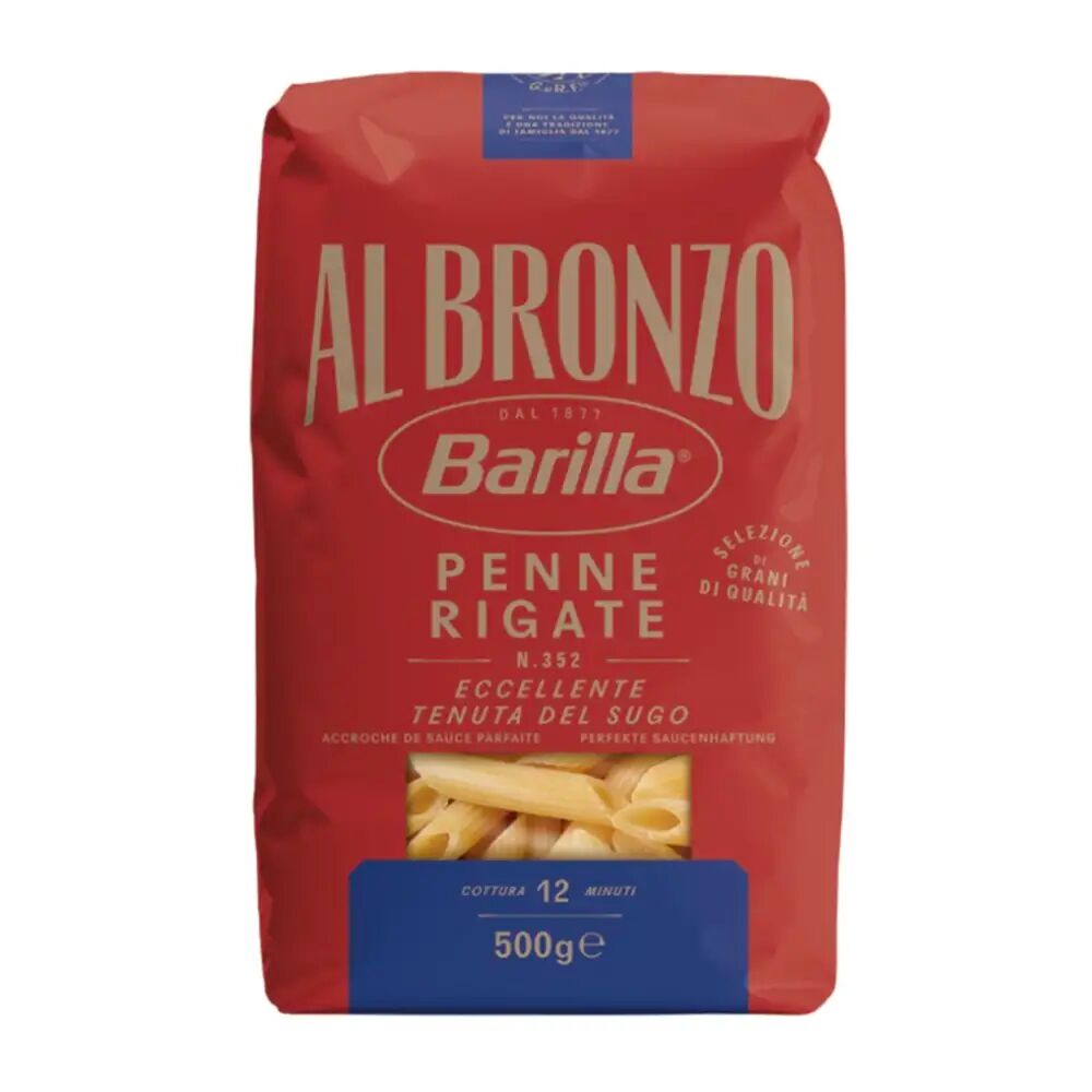 Pasta Barilla Al Bronzo Penne Rigate 500 G