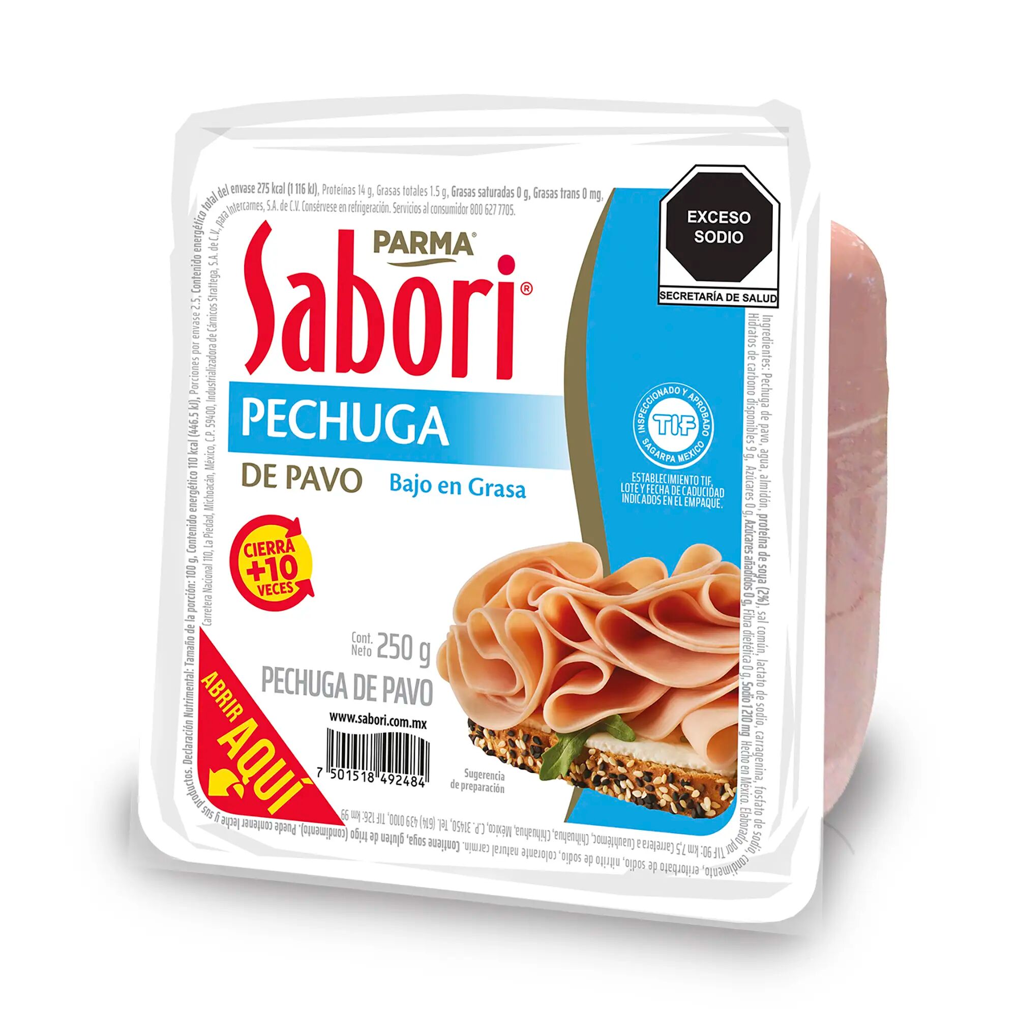 Pechuga De Pavo Sabori 250 G