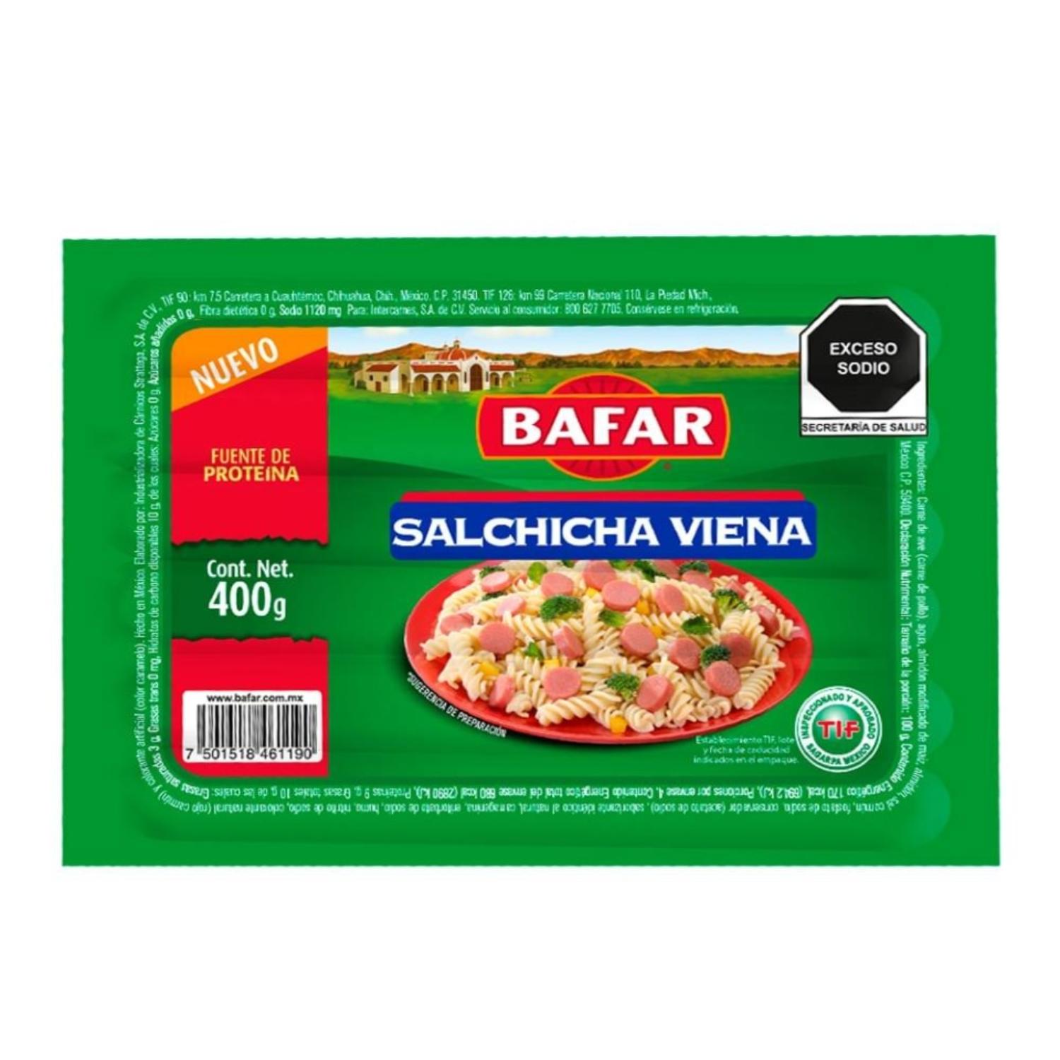 Salchicha Viena Bafar 400 G
