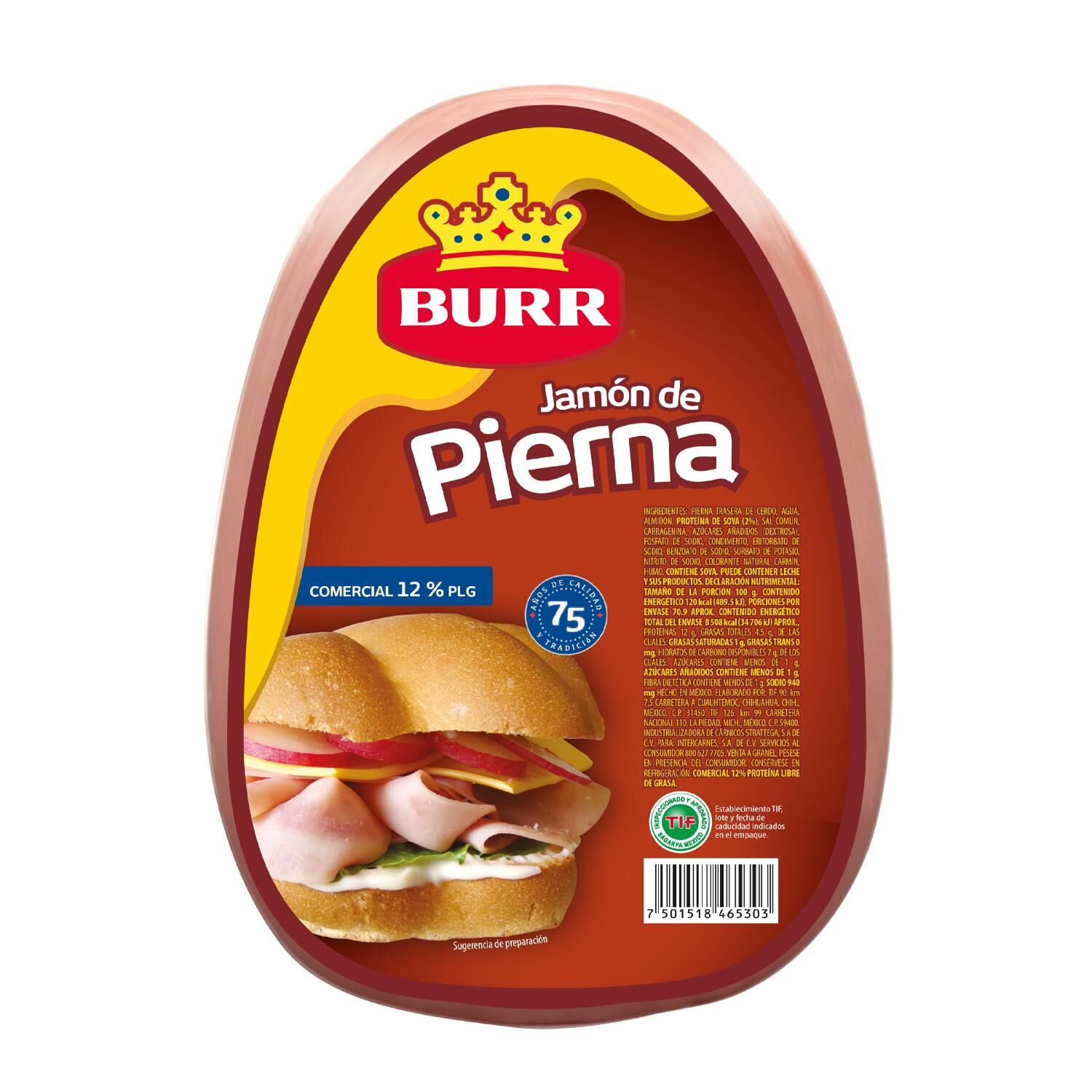 Jamón De Pierna Burr Kg