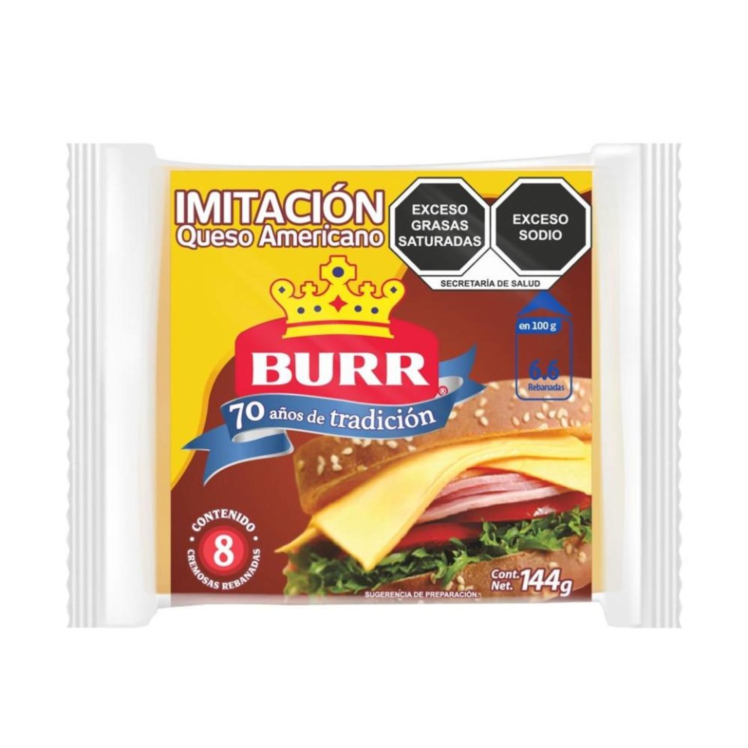 Queso Amarillo Burr 8 Reb 144 G