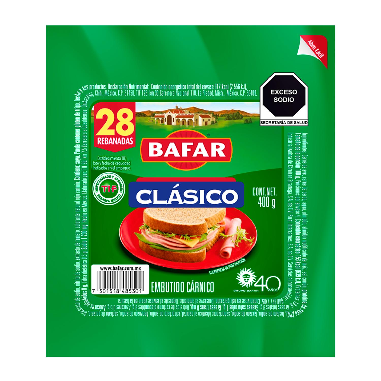 Jamón Clasico 400 Bafar G