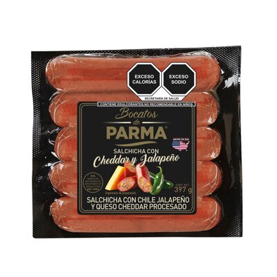 Salchichas Cheddar Jalapeno Parma 397 G