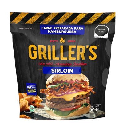 Hamburguesa Sirloin Grillers 8 Pzas 904 G