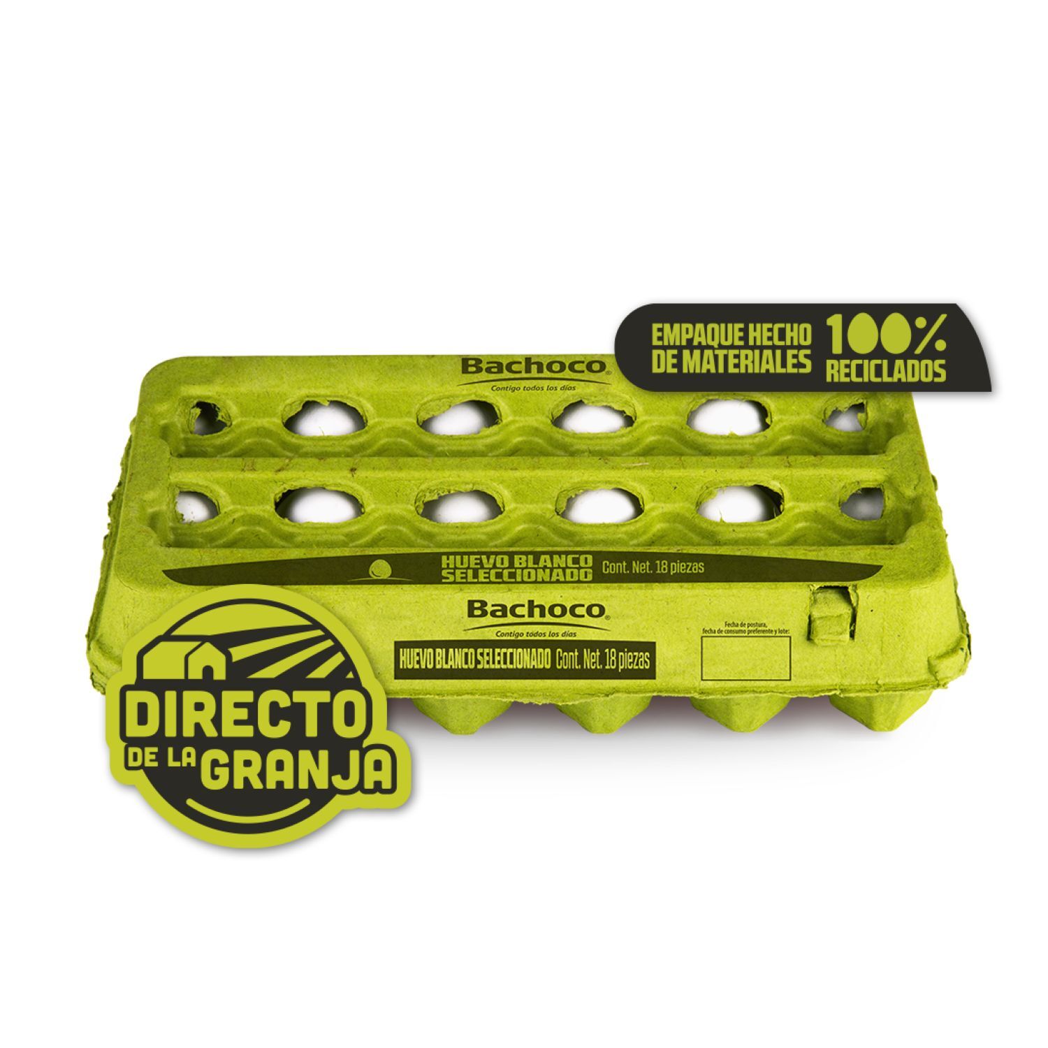 Huevo Blanco Bachoco 18 Piezas
