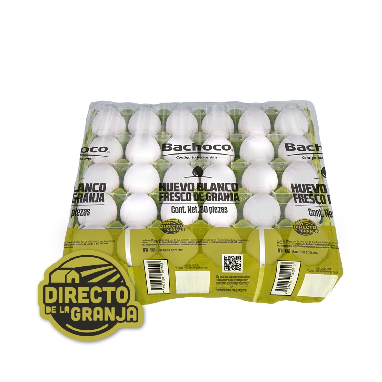 Huevo Blanco Bachoco 30 Pzas