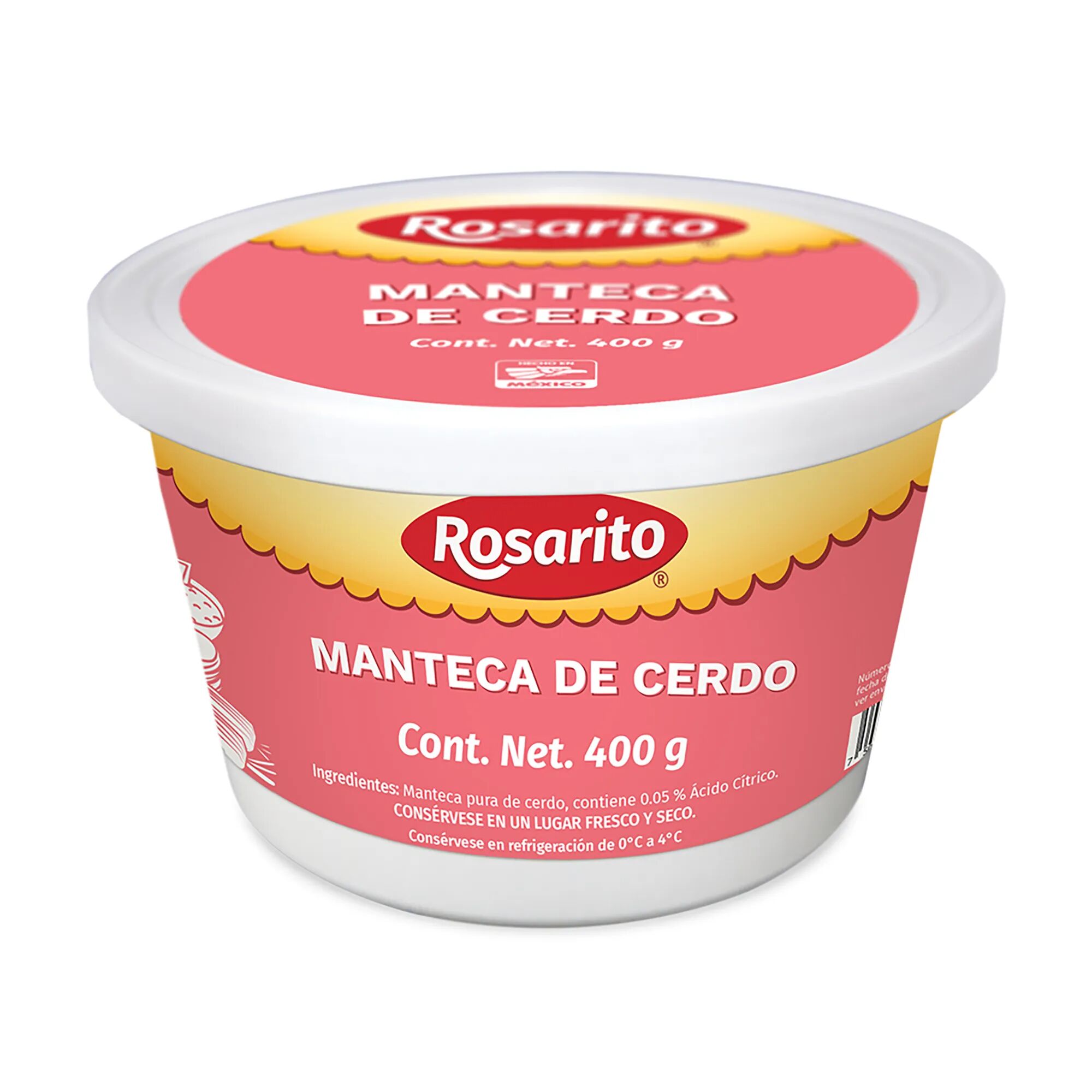 Manteca De Cerdo Rosarito 400 G