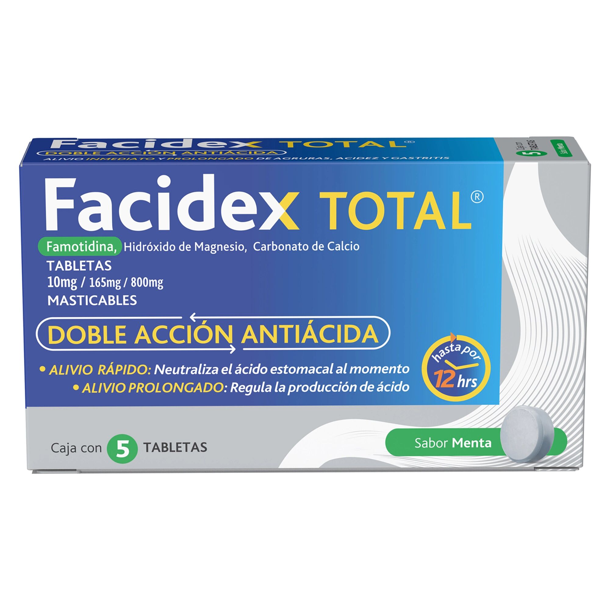 Facidex Total Caja Con 5 Tabletas Masticables